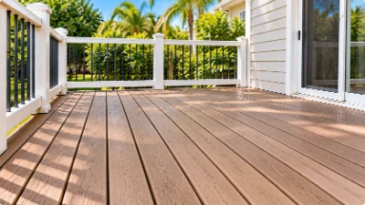 Clean deck boards after exterior cleaning